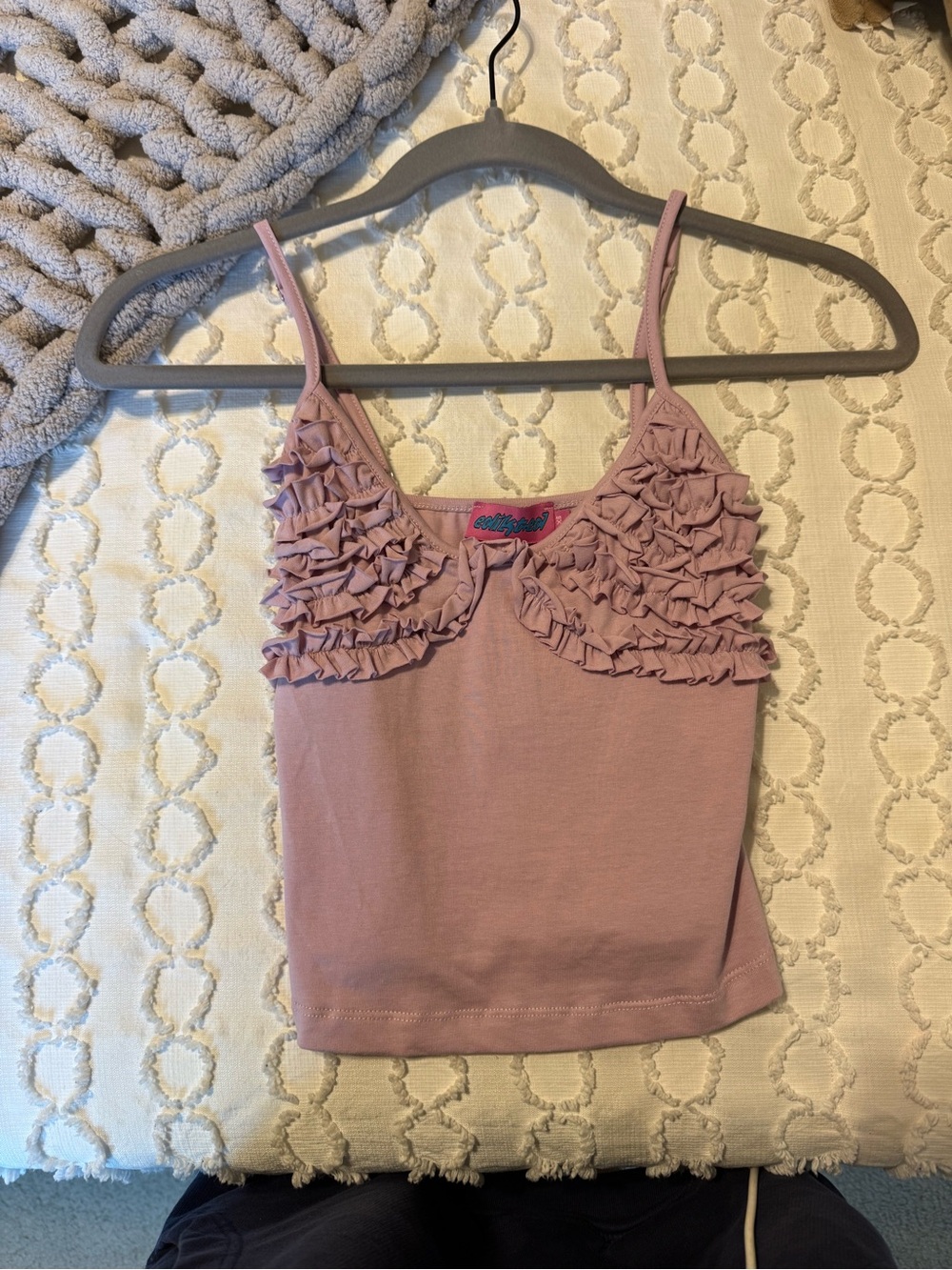Edikted Veda Ruffled Tank Top - Picture 3 of 5